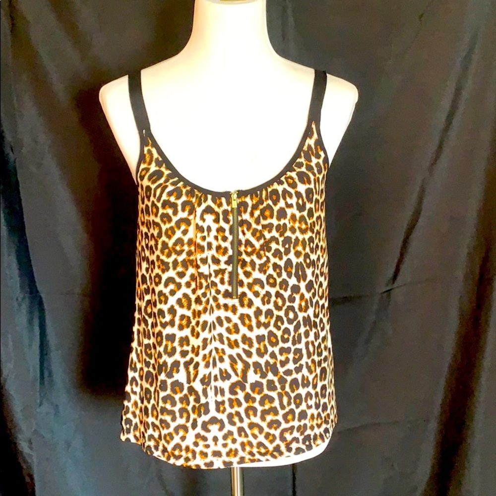 Flowy leopard print tank